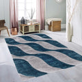 Adreena Geometric Machine Tufted Shag 60Cm X 110Cm Indoor / Outdoor Area Rug