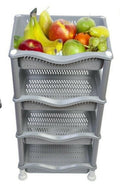 4 Tier Fruit Vegetable Rack Kitchen Pantry Storage Rack Kitchen Utility Garage