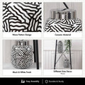 Brownsburg Ginger Jar for Living Room Furniture, Modern Home Decor Abstract Piece in Black and White