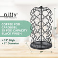 5771 35 Coffee Pod Carousel, Metal, Black